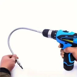 Flexible Electric Drill Shaft - 300mm Multi-Angle Drill Bit Extension with Magnetic Hex Shank for Electric Screwdrivers