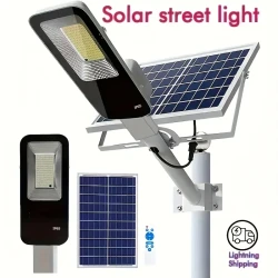 350 LED Powerful Outdoor Solar Street Light - 6500K IP65 Waterproof Street Light for Garage, Garden, and Terrace