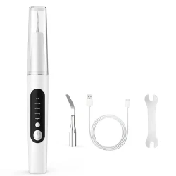 Electric Oral Cleaner Kit - Dental Cleaning and Whitening Flosser with Replaceable Toothbrush Heads