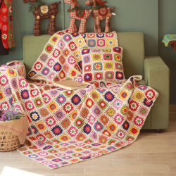 Fashion Personality Handmade Crochet Pastoral Line Blanket