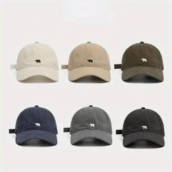 6pcs Polar Bear Baseball Caps