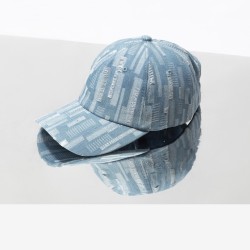 Trendy Unisex Denim Distressed Snapback Cap