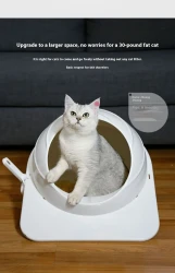 Litter Box Large Fully Enclosed Cat Litter Basin Deodorant