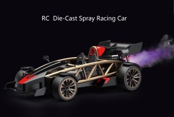 RC Car, RC Die-Cast Spray Racing Car with smoking and light effect.