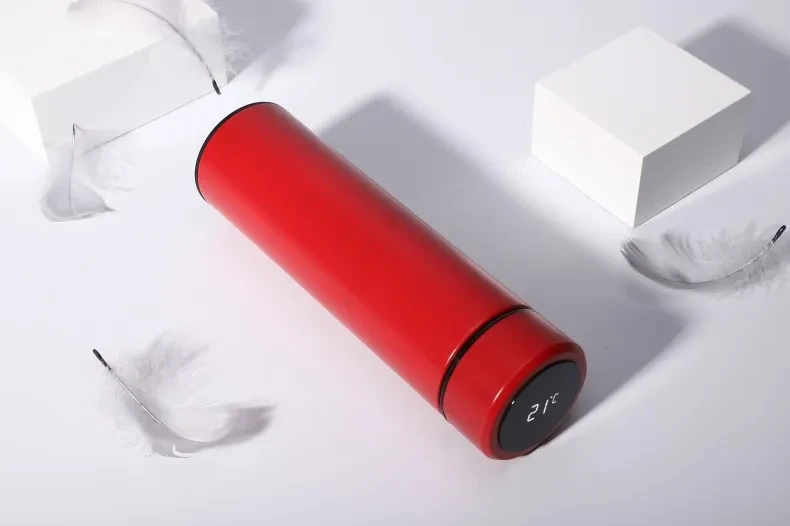 Stainless steel vacuum flask LED touch display temperature