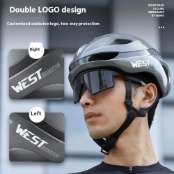 Road Bike Riding Integrated Safety Helmet