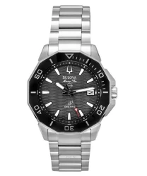 Bulova Marine Star Stainless Steel Black Dial Precisionist Quartz Diver's 96B434 200M Men's Watch