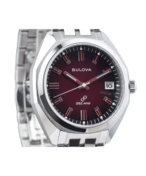 Bulova Classic Precisionist Jet Star Stainless Steel Red Dial Quartz 96B401 Men's Watch