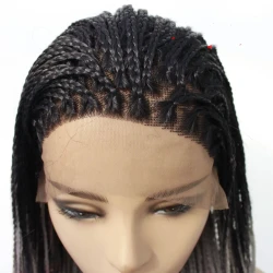 Europe Lady Double Braided Wig Black Fro