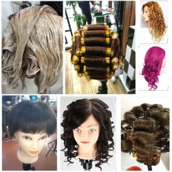 Die Head Hairdressing Real Hair Styling Haircut Perm Dye