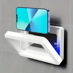 Waterproof 360° Rotating Shower Phone Holder - Wall Mount Case for iPhone