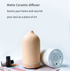 Air Humidifier Dropshipping Ceramic Aroma Diffuser 5 Colors 100ml Ultrasonic Essential Oil Diffuser