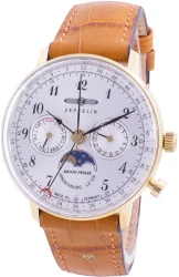 Zeppelin Hindenburg LZ129 7039-1 70391 Quartz Moon Phase Women's Watch