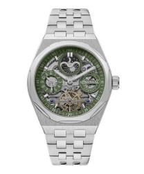 Ingersoll The Broadway Dual Time Green Skeleton Dial Automatic I12905 Mens Watch