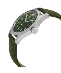 Hamilton Khaki Field Mechanical Canvas Strap Green Dial H69439363 Men's Watch