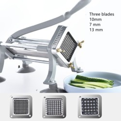 Best Selling Potato Chips Potato French Fry Cutter Aluminum Alloy Body Stainless Steel Blade