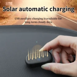 Vehicle mounted solar anti-theft light simulation warning flashing light