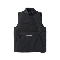 Men's Waistcoat With Big Pockets Loose Sleeveless Vest