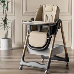 Portable Foldable High Chair With Storage Bag