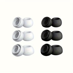 12-Piece Silicone Ear Tips for AirPods Pro & 2nd Gen with Noise Cancelling Design, Includes Portable Storage Case - Fits in Charging Case (S/M/L)