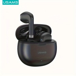 USAMS TureTWS Wireless Earphones – BT 5.3, Ultra Mini Size, Sports In-Ear Earbuds, Bass ACC 3D Surround Sound, Model USAMS-YO17