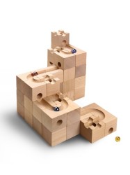 Wooden Building Blocks Assembled Puzzle Track Ball