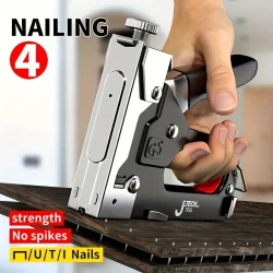 4 In 1 1Heavy-duty Stapler For DIY Home Decor Furniture Wood Frame Stapler