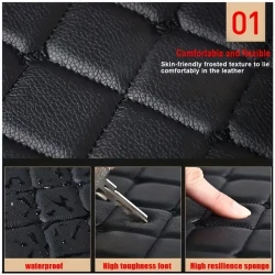 4pcs Premium Leather Car Floor Mats - Universal Fit, Waterproof & Anti-Slip