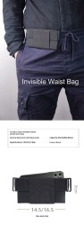 Invisible Waist Pouch Belt Pouch Waterproof Outdoor Sports Fanny Bag