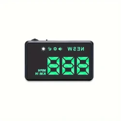 KWHUD HD Head-Up Display Car Speedometer - Universal Fit, Compass & Over-speed Alerts