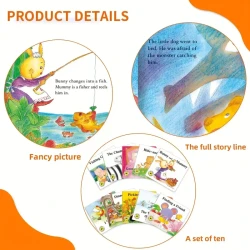 TEENYBABY Children's English Storybooks, Set of 10