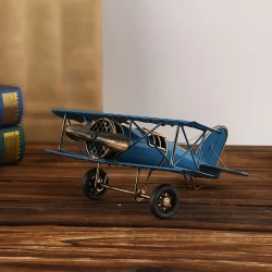 Creative Metal Airplane Toy - Retro Iron Office Desktop Decoration