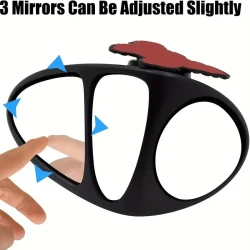 2pcs 360° Wide Angle Blind Spot Mirrors - Triple View Rearview Accessories